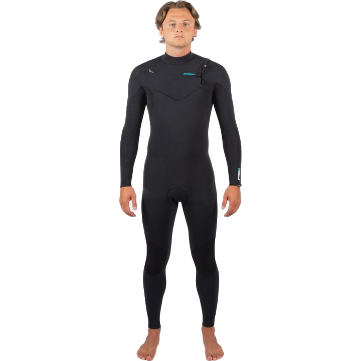 2026 Gul Da Uomo Flexor Recore 3/2mm Chest Zip Gbs Muta FX1214-C2 - Black